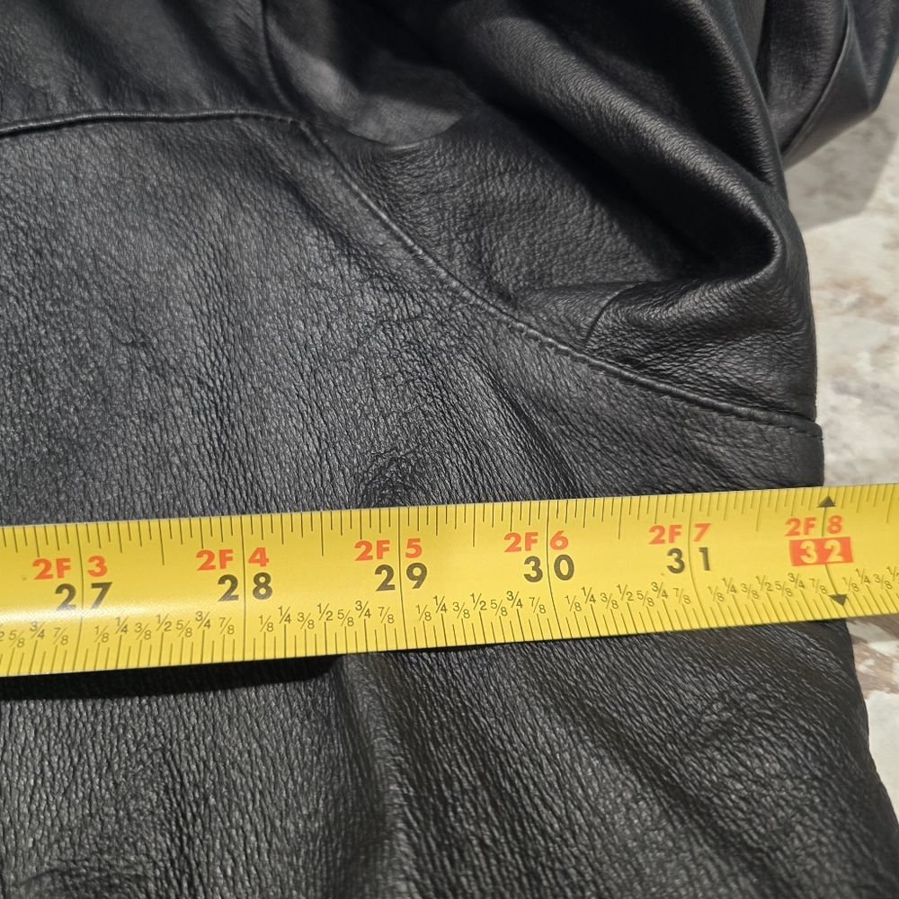 Collezione Leather Coat Mens Sz 4XLT Black - Picture 8 of 13